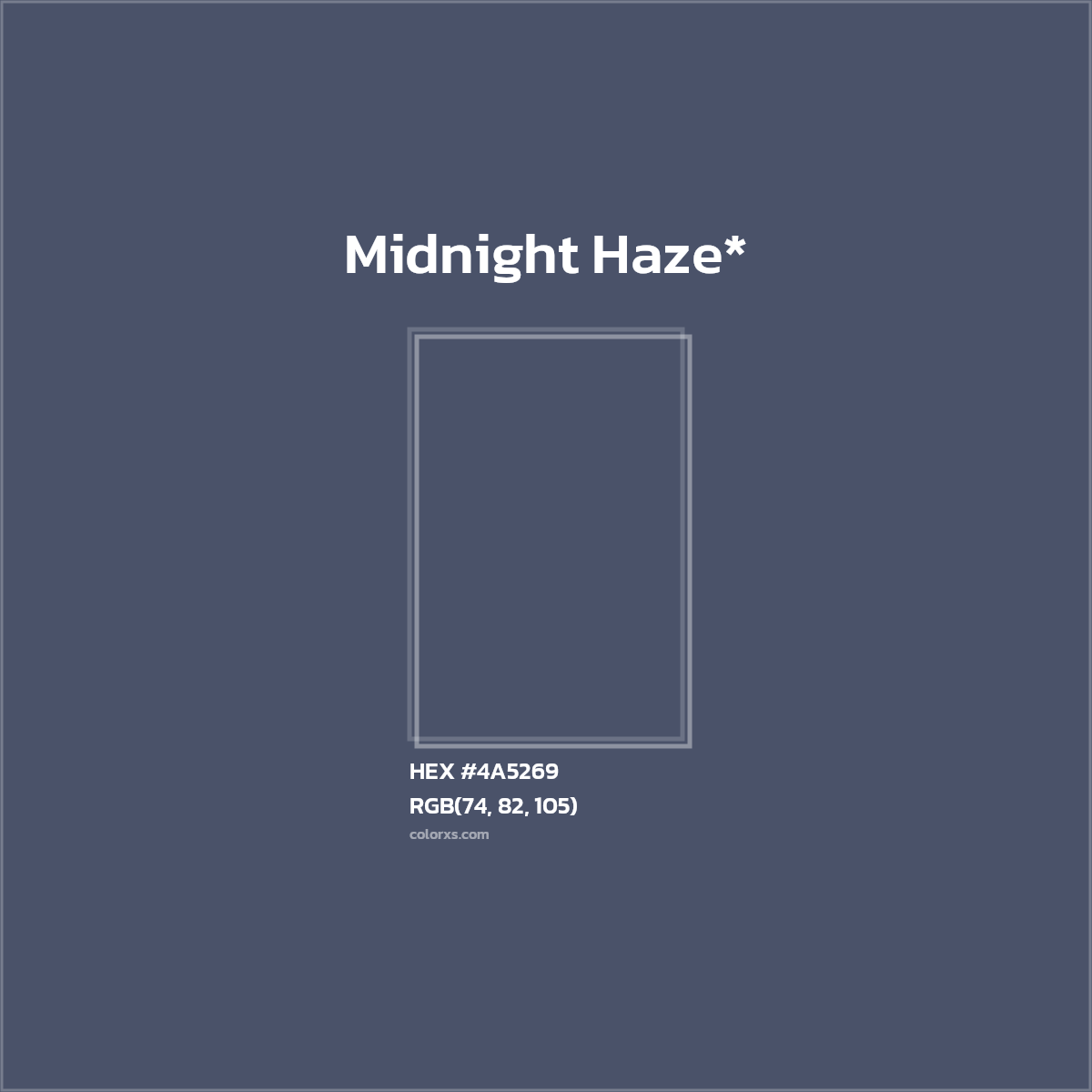 HEX #4A5269 Color Name, Color Code, Palettes, Similar Paints, Images