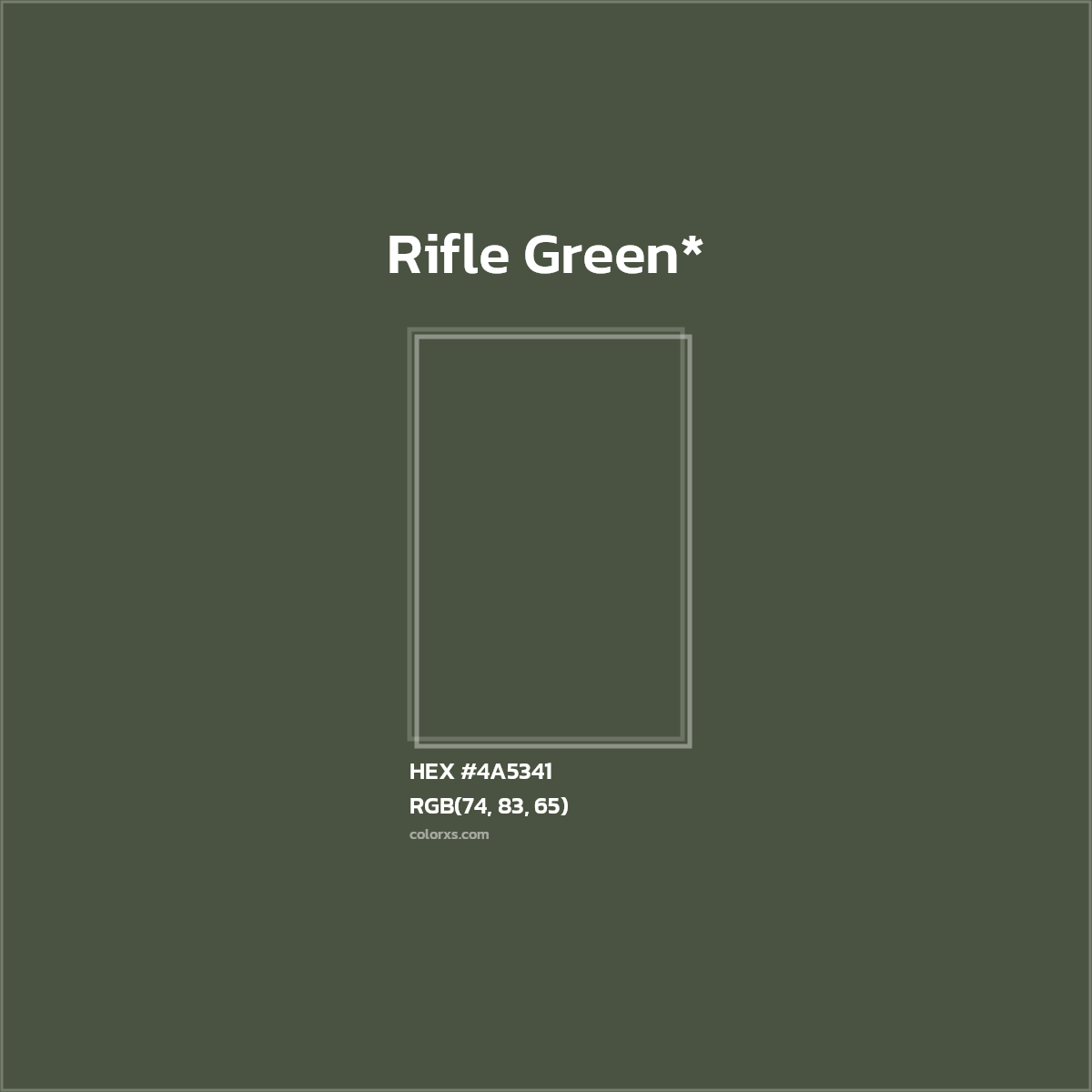 HEX #4A5341 Color Name, Color Code, Palettes, Similar Paints, Images