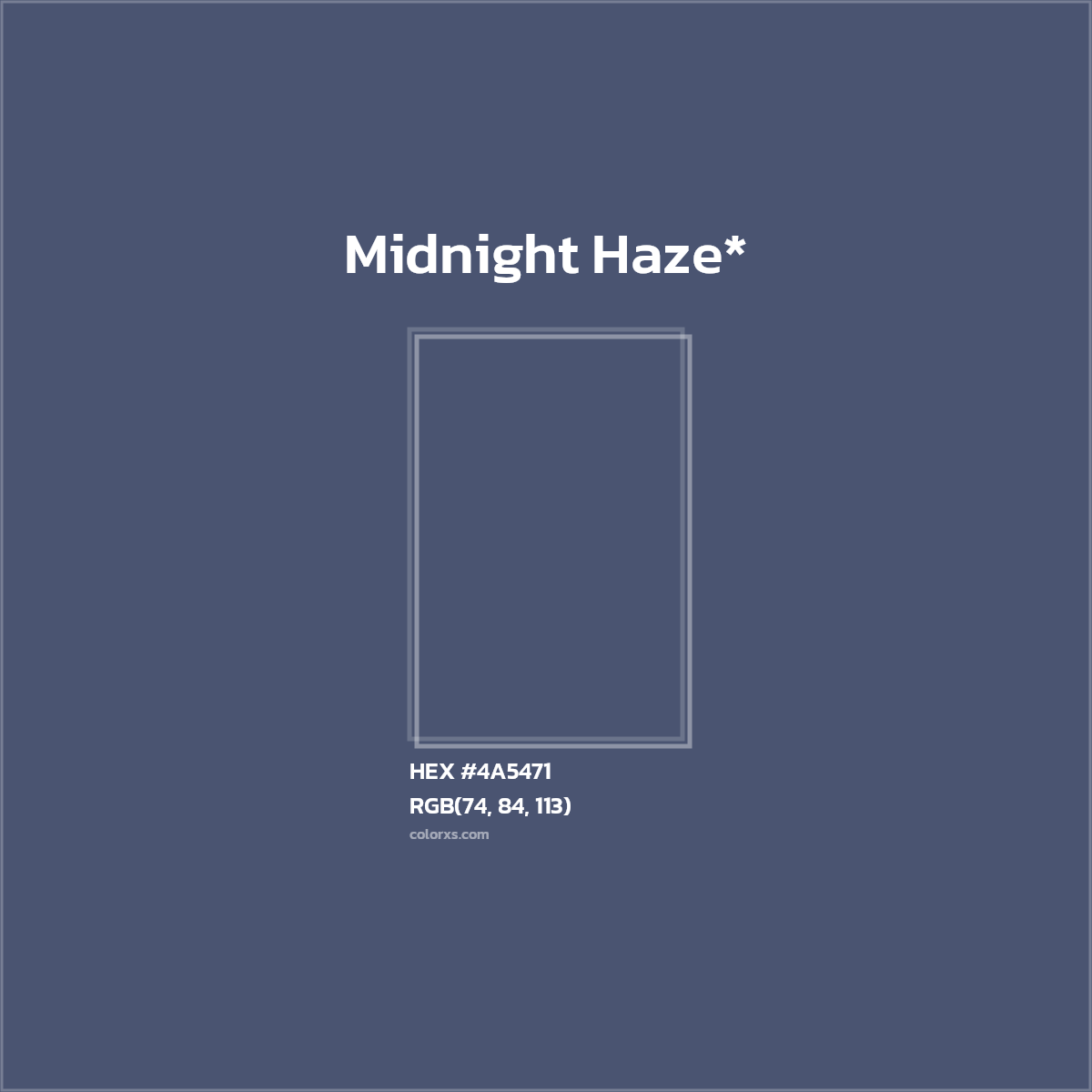 HEX #4A5471 Color Name, Color Code, Palettes, Similar Paints, Images