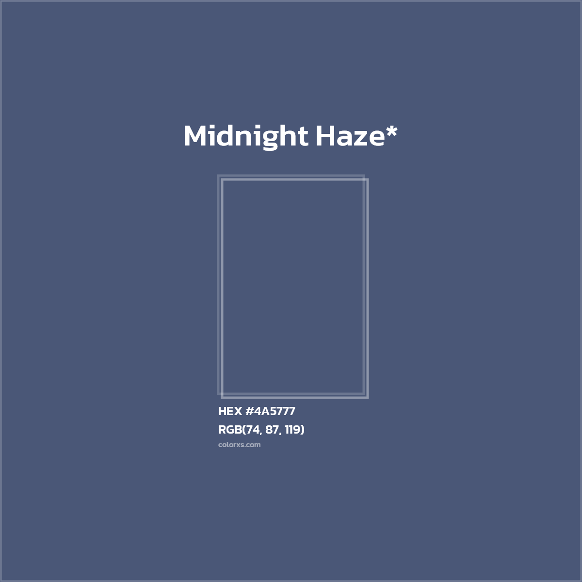 HEX #4A5777 Color Name, Color Code, Palettes, Similar Paints, Images