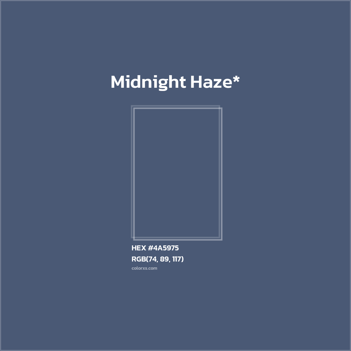 HEX #4A5975 Color Name, Color Code, Palettes, Similar Paints, Images