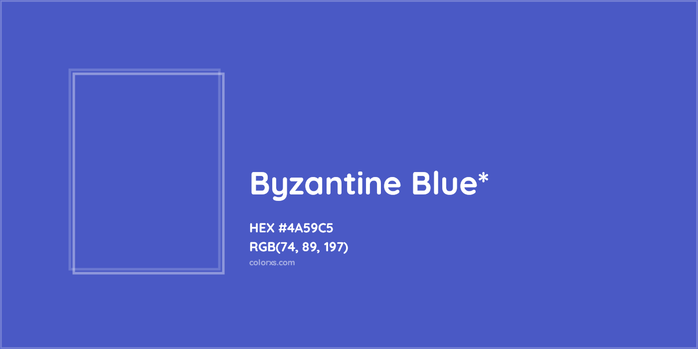 HEX #4A59C5 Color Name, Color Code, Palettes, Similar Paints, Images