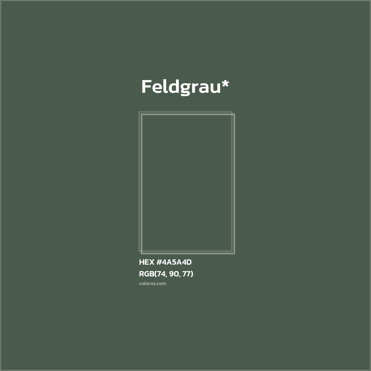 HEX #4A5A4D Color Name, Color Code, Palettes, Similar Paints, Images