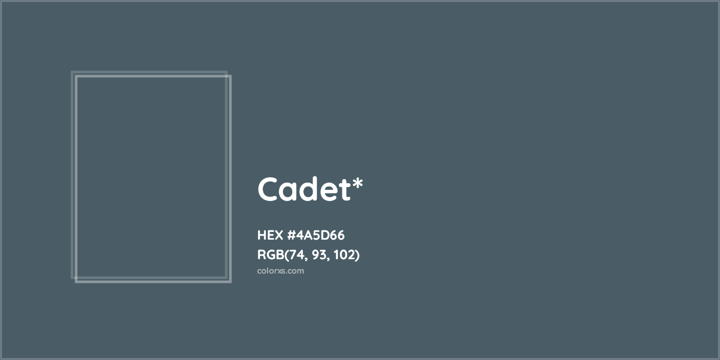 HEX #4A5D66 Color Name, Color Code, Palettes, Similar Paints, Images