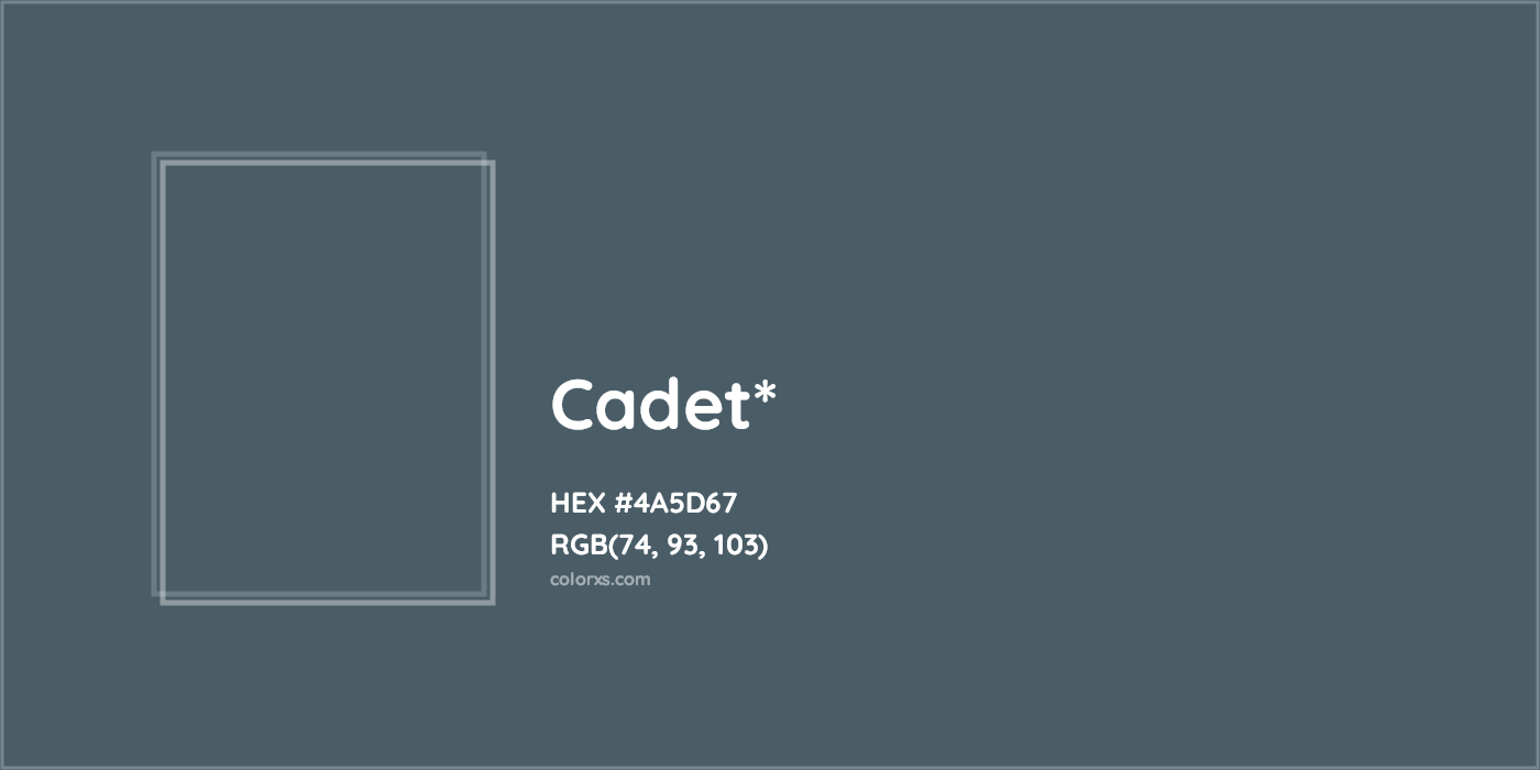 HEX #4A5D67 Color Name, Color Code, Palettes, Similar Paints, Images