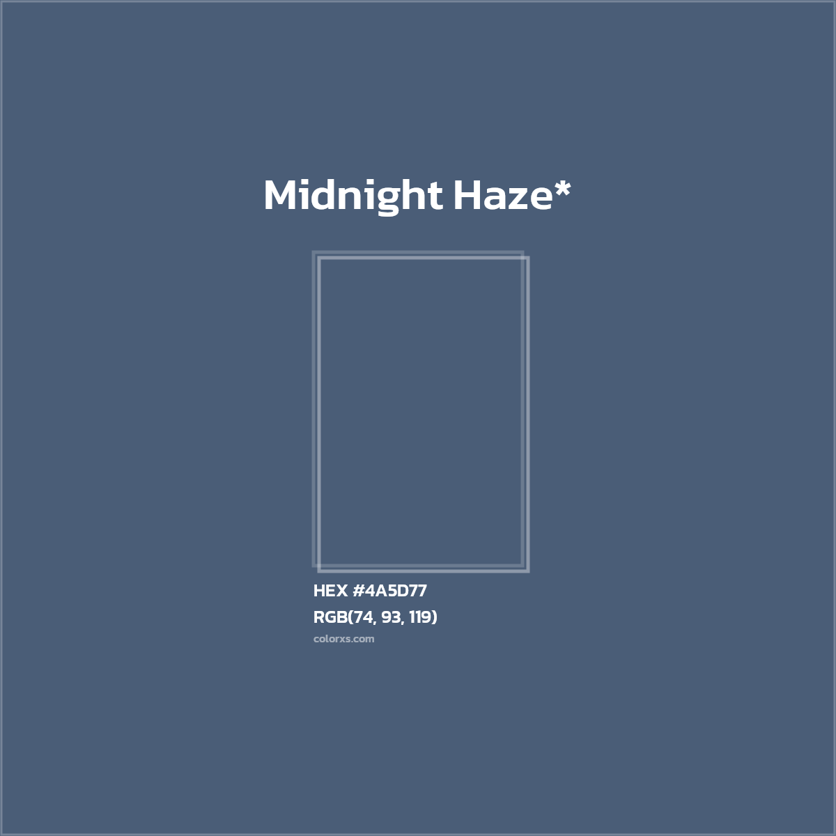 HEX #4A5D77 Color Name, Color Code, Palettes, Similar Paints, Images