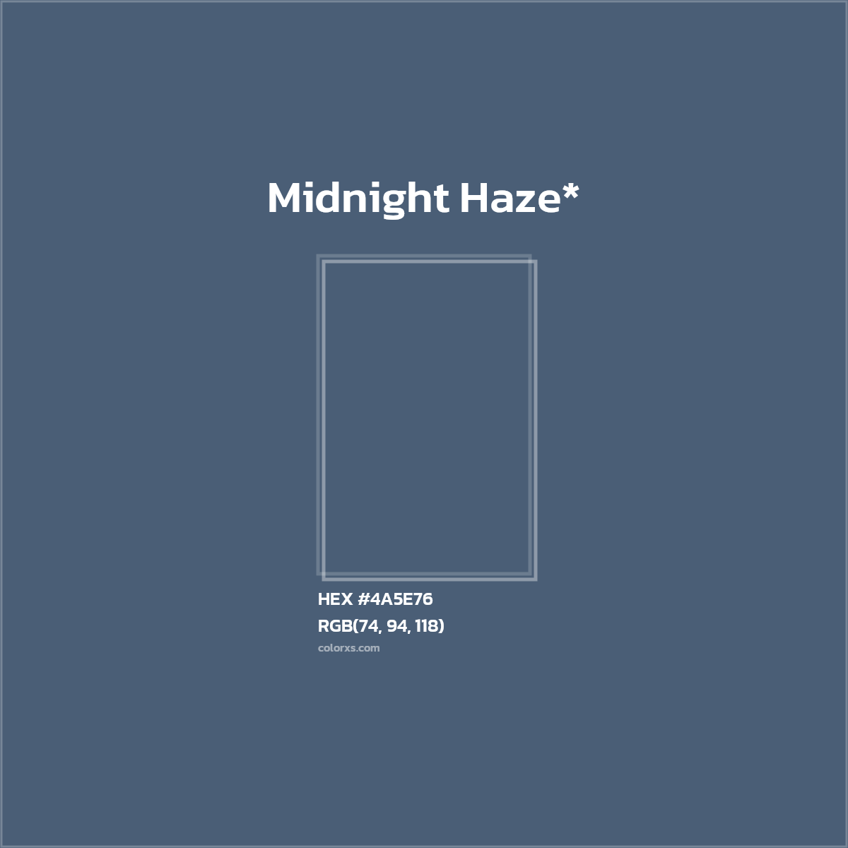 HEX #4A5E76 Color Name, Color Code, Palettes, Similar Paints, Images