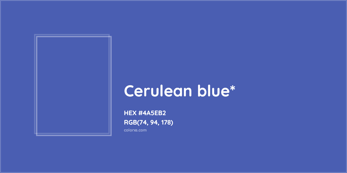 HEX #4A5EB2 Color Name, Color Code, Palettes, Similar Paints, Images