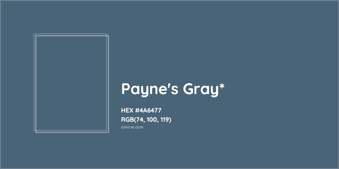 HEX #4A6477 Color Name, Color Code, Palettes, Similar Paints, Images