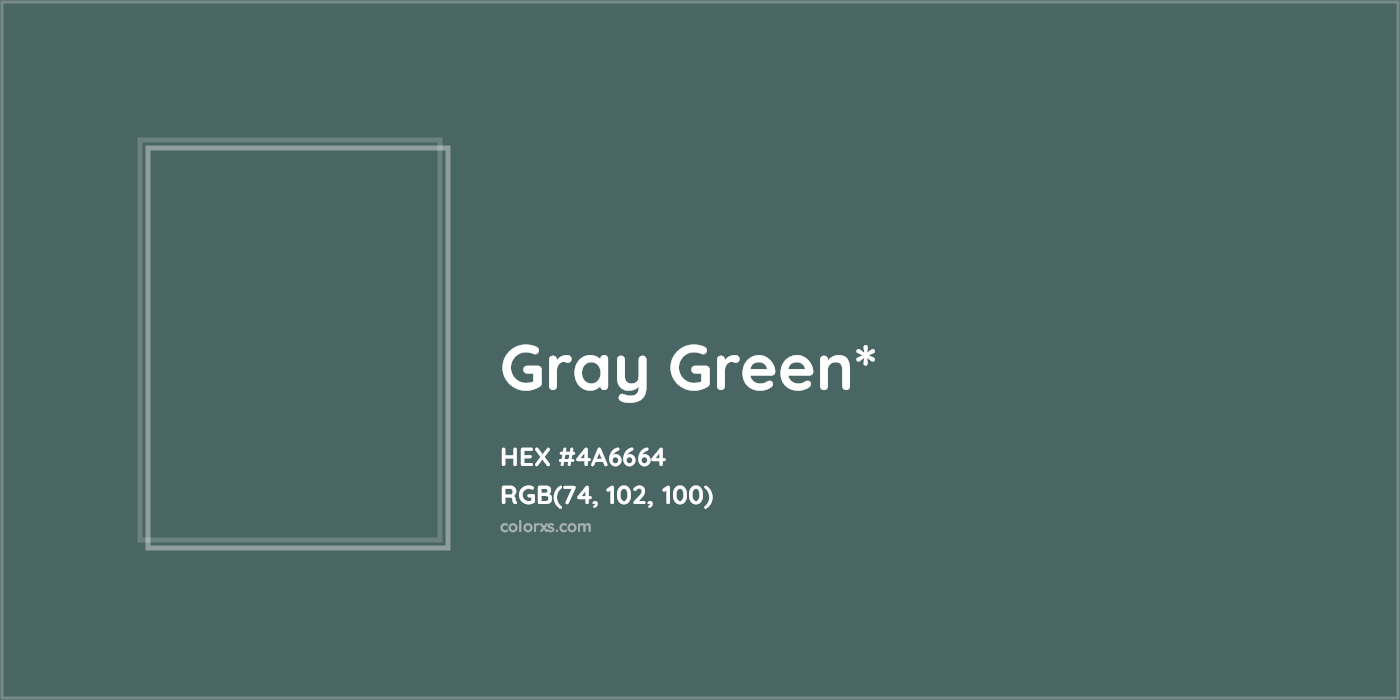 HEX #4A6664 Color Name, Color Code, Palettes, Similar Paints, Images