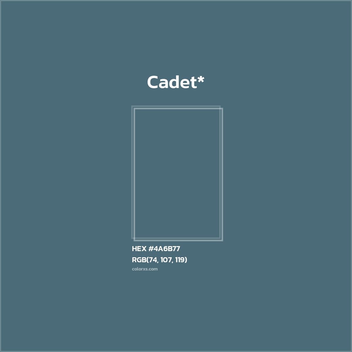HEX #4A6B77 Color Name, Color Code, Palettes, Similar Paints, Images