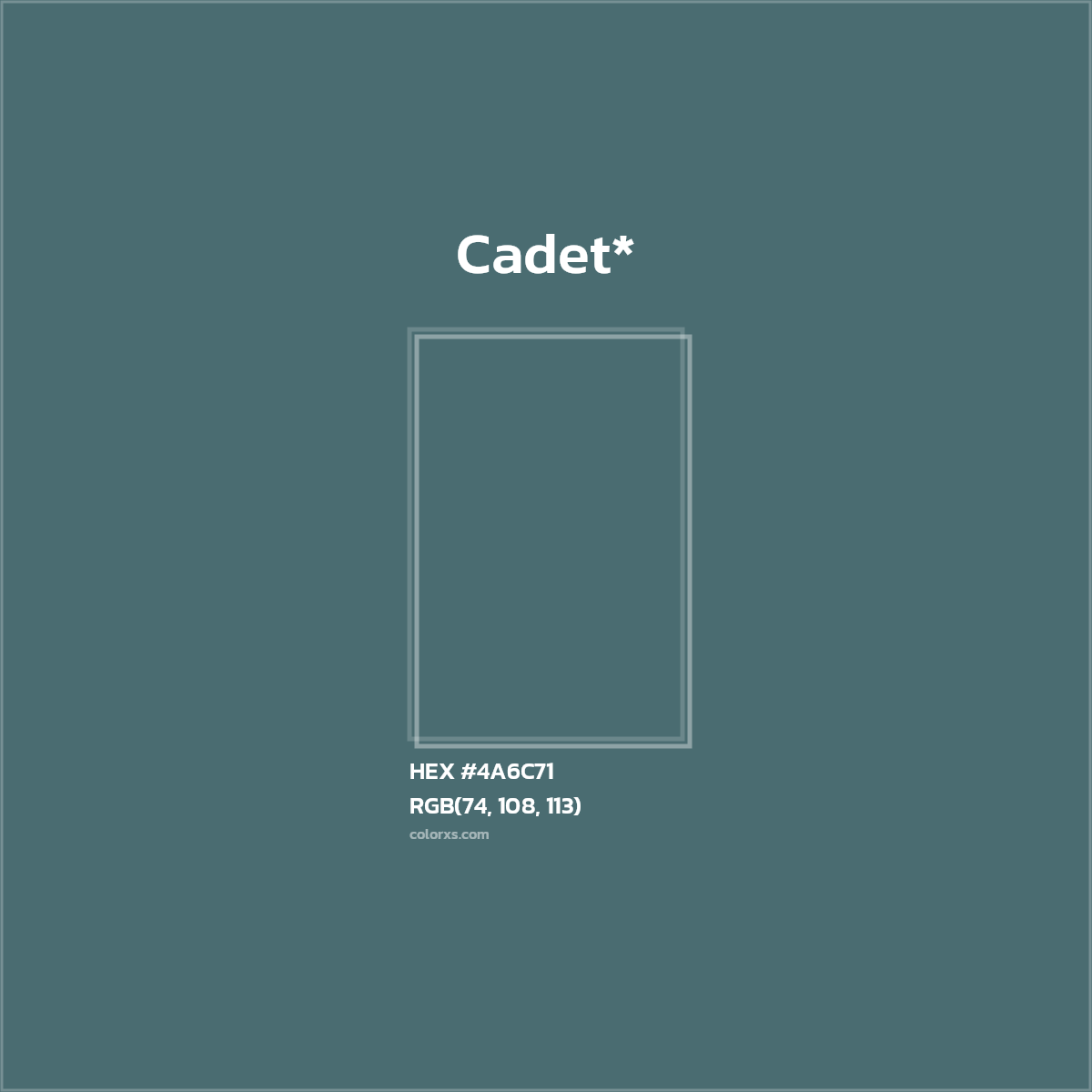 HEX #4A6C71 Color Name, Color Code, Palettes, Similar Paints, Images