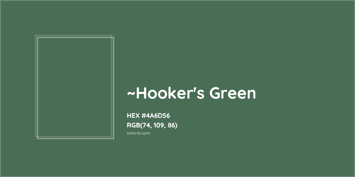 HEX #4A6D56 Color Name, Color Code, Palettes, Similar Paints, Images