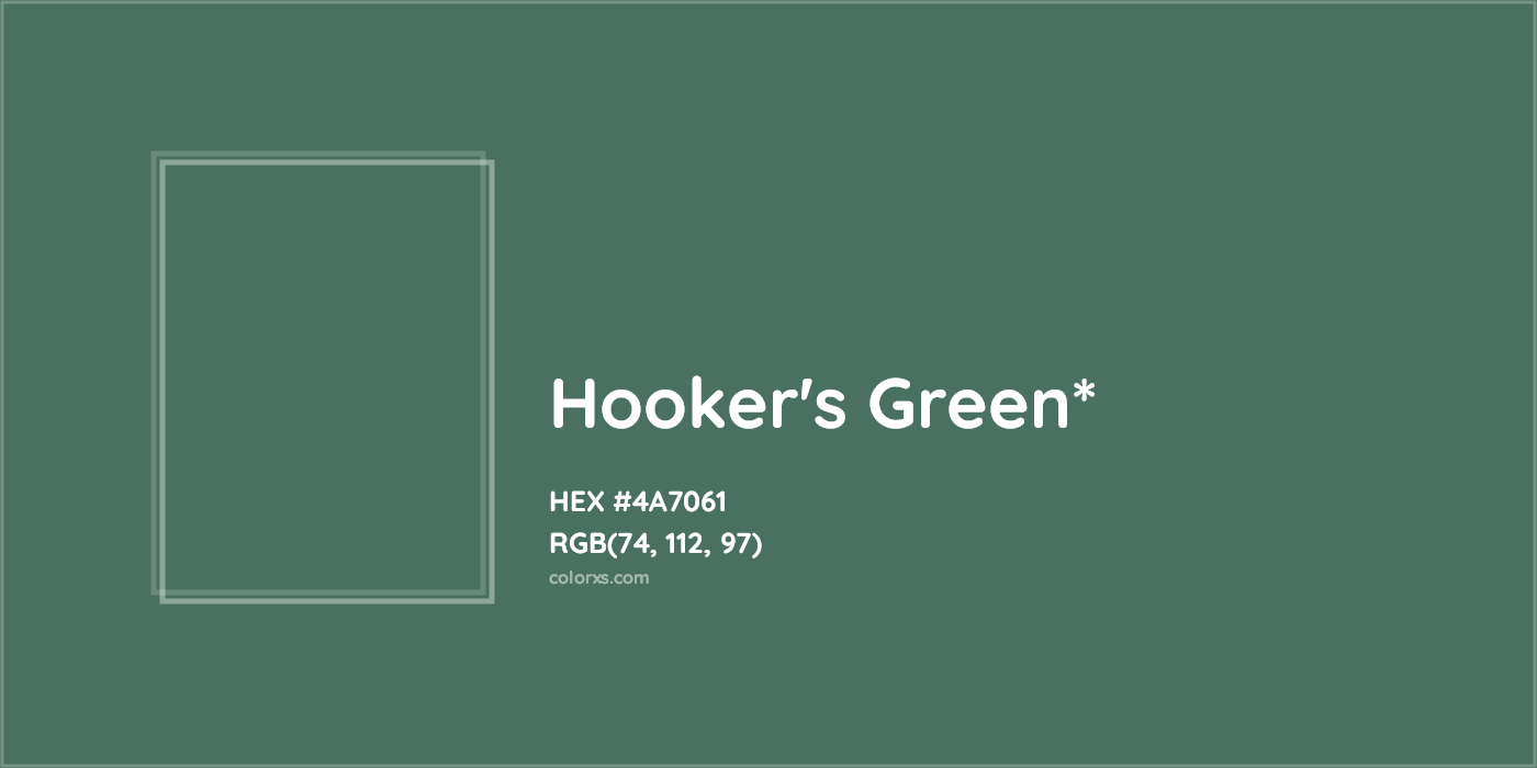 HEX #4A7061 Color Name, Color Code, Palettes, Similar Paints, Images