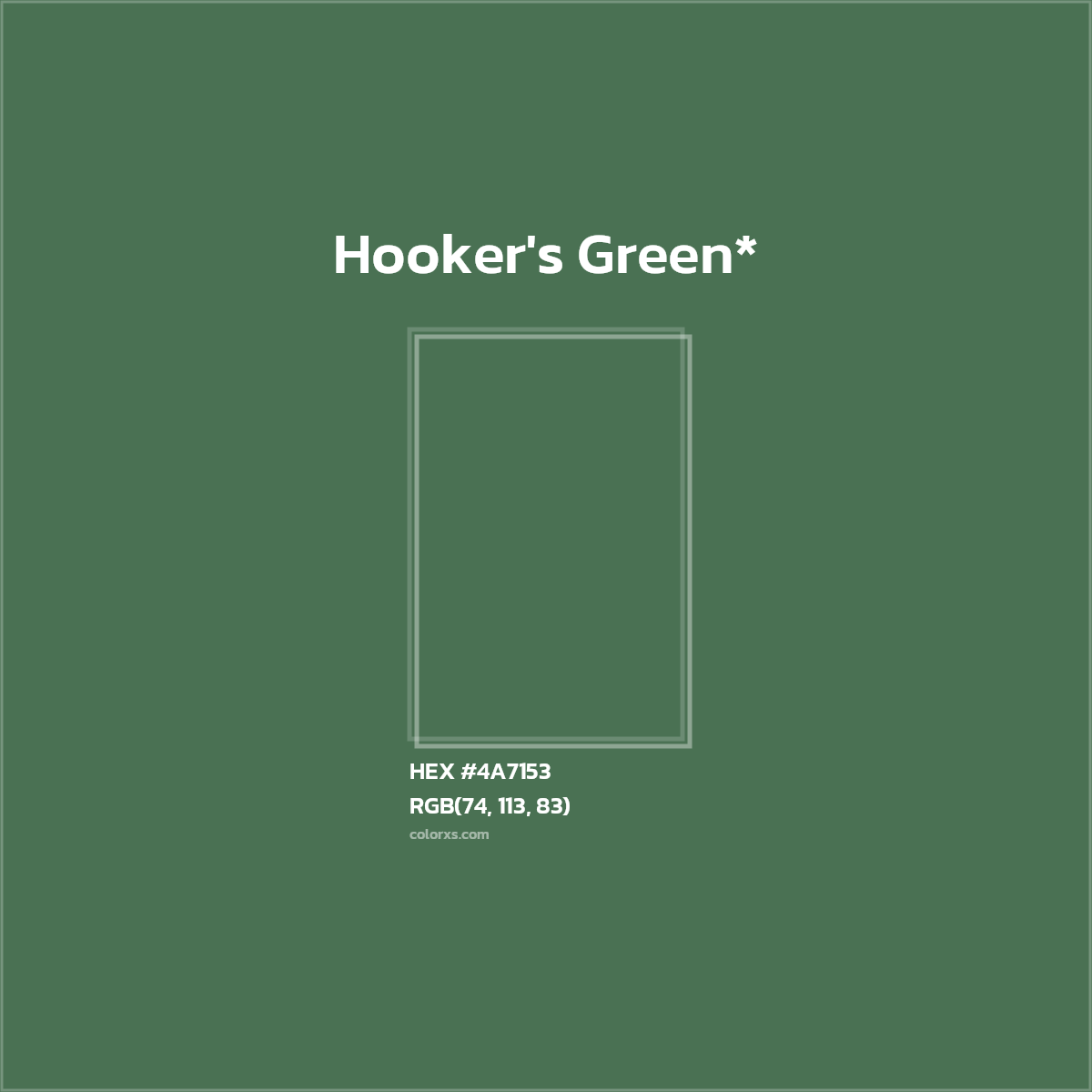 HEX #4A7153 Color Name, Color Code, Palettes, Similar Paints, Images