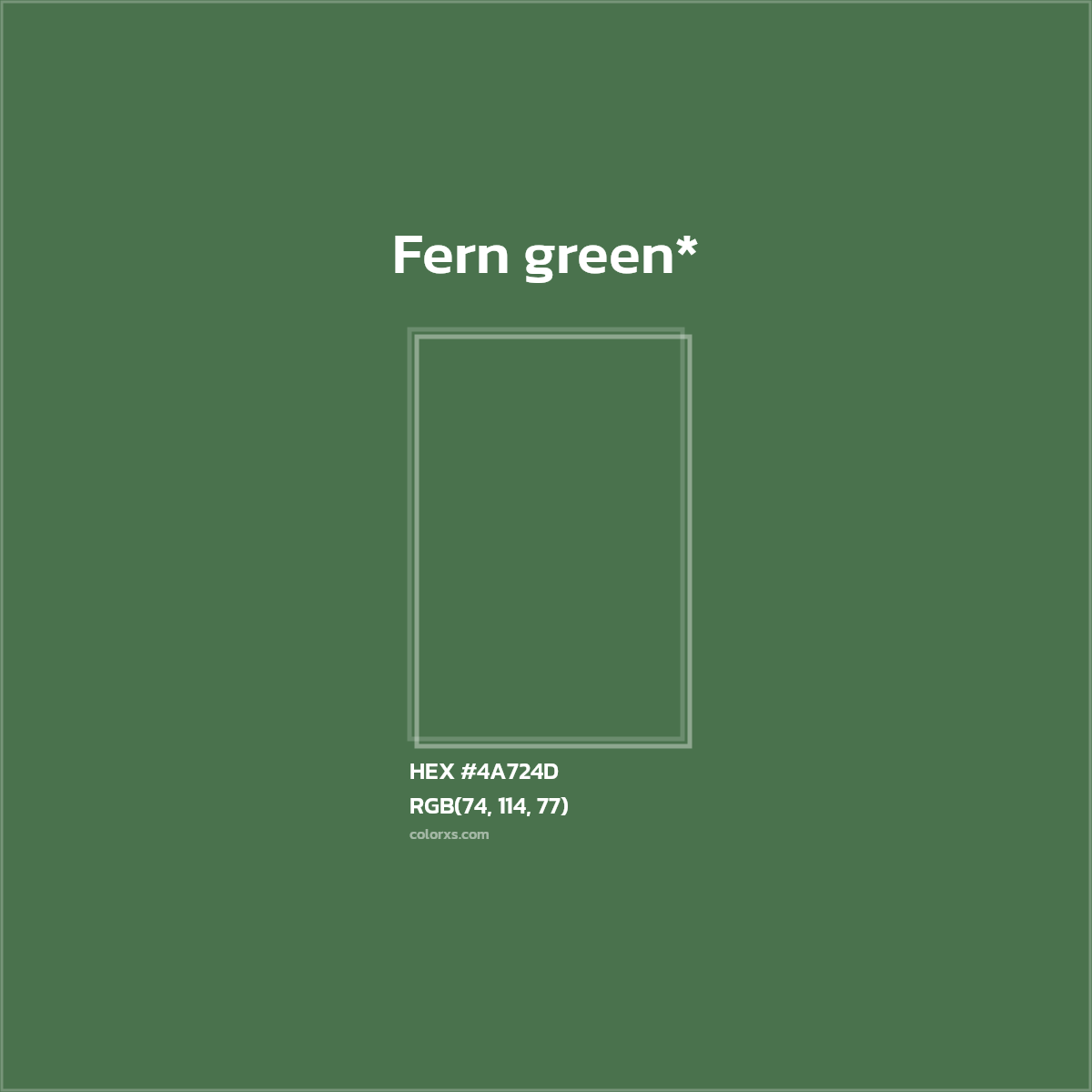 HEX #4A724D Color Name, Color Code, Palettes, Similar Paints, Images