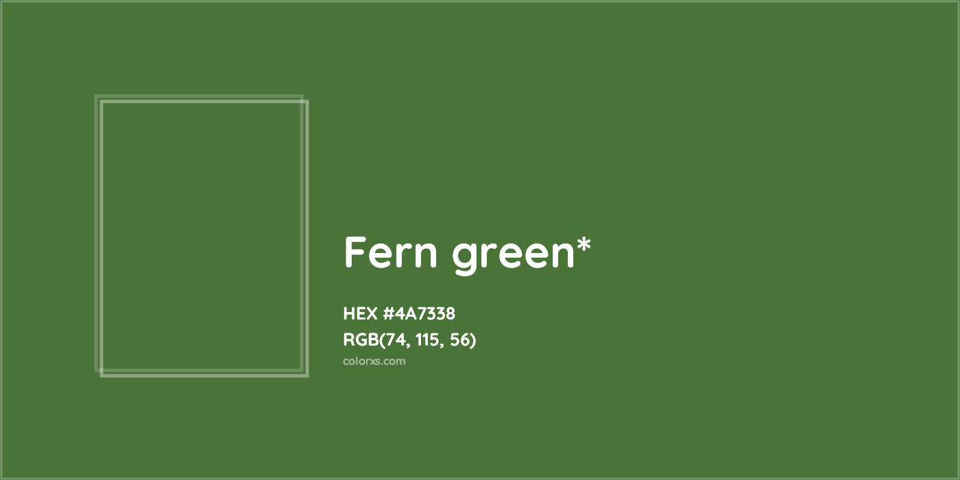 HEX #4A7338 Color Name, Color Code, Palettes, Similar Paints, Images