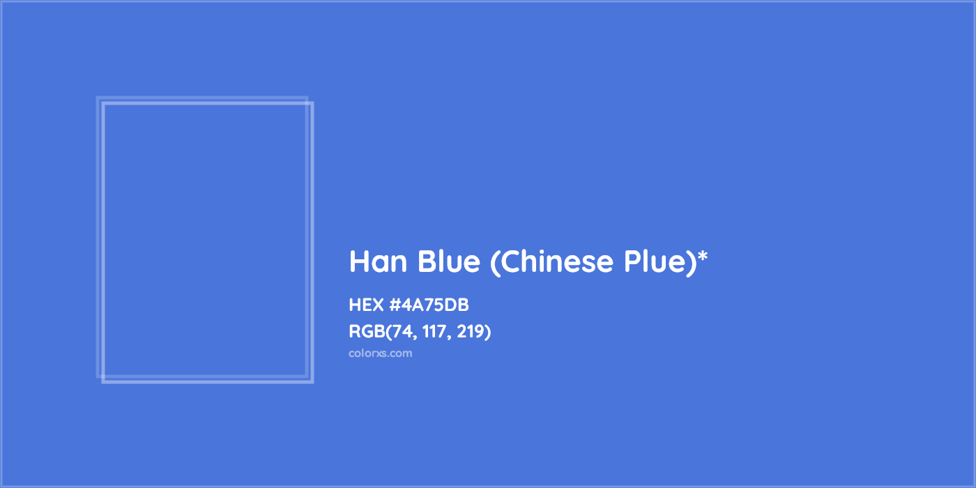 HEX #4A75DB Color Name, Color Code, Palettes, Similar Paints, Images