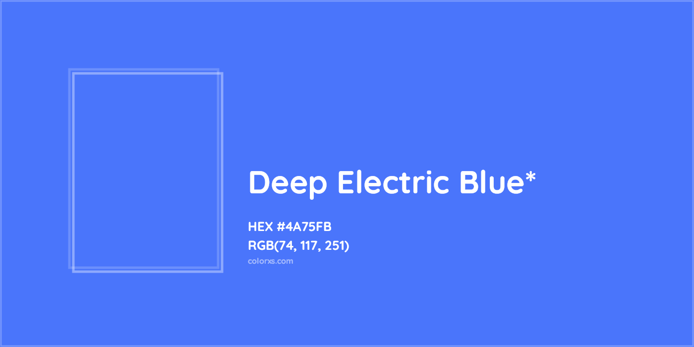 HEX #4A75FB Color Name, Color Code, Palettes, Similar Paints, Images