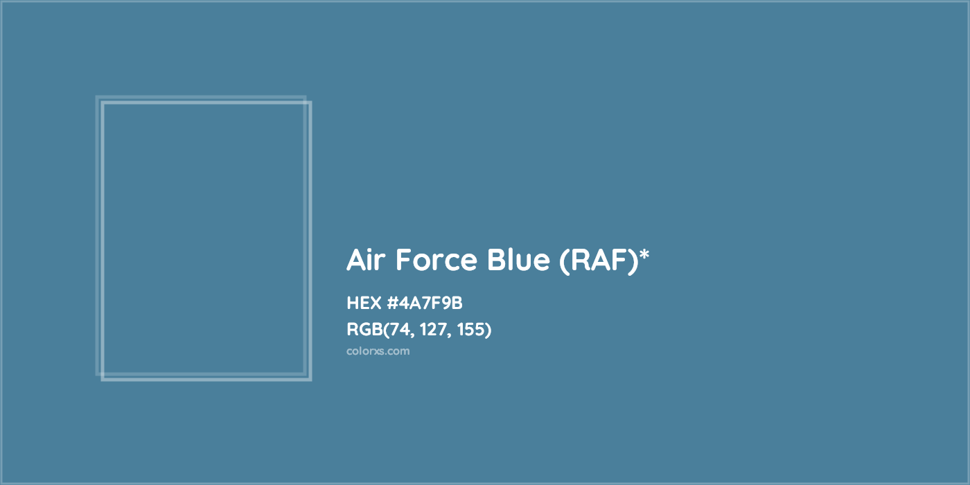 HEX #4A7F9B Color Name, Color Code, Palettes, Similar Paints, Images