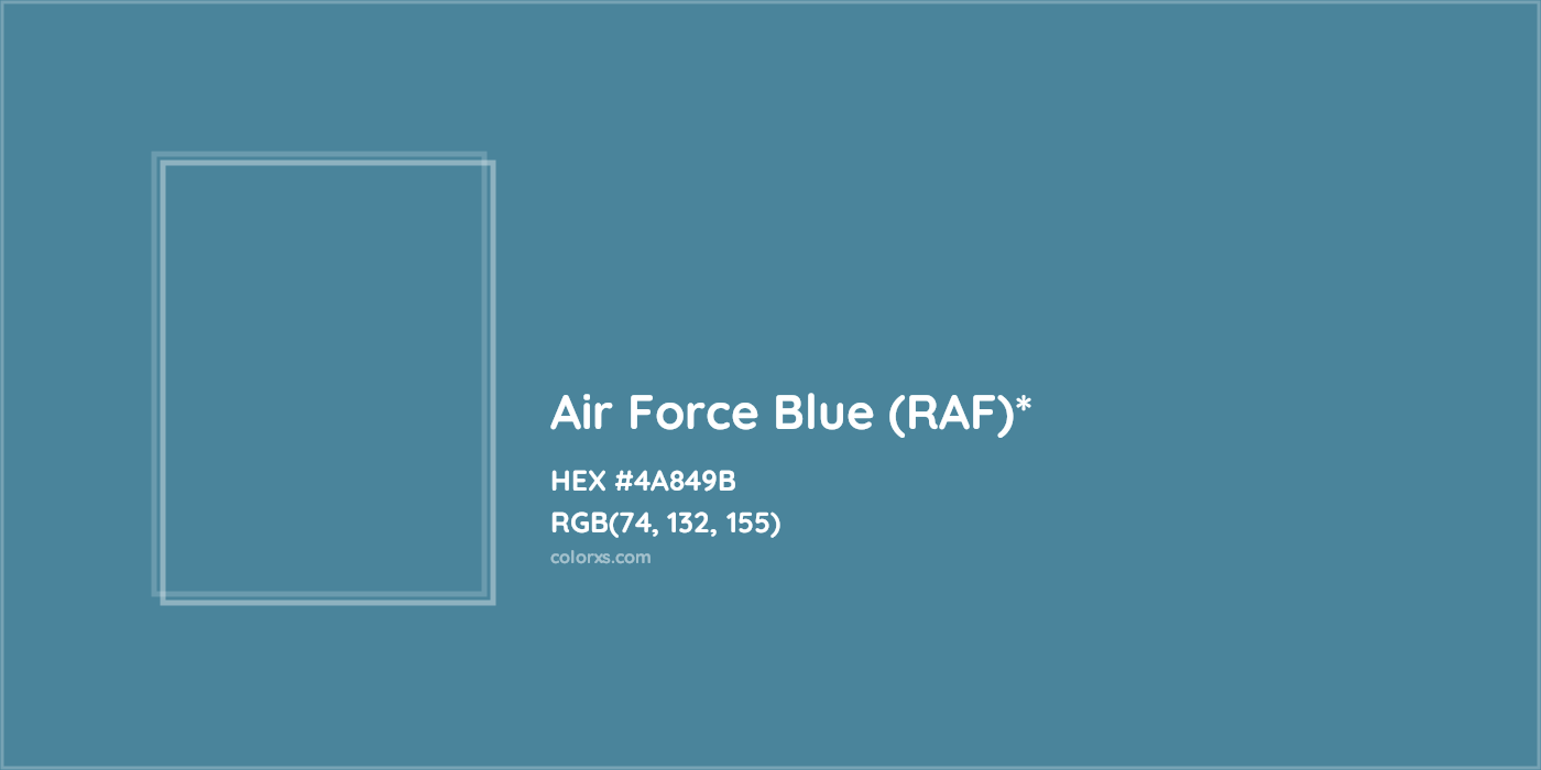 HEX #4A849B Color Name, Color Code, Palettes, Similar Paints, Images