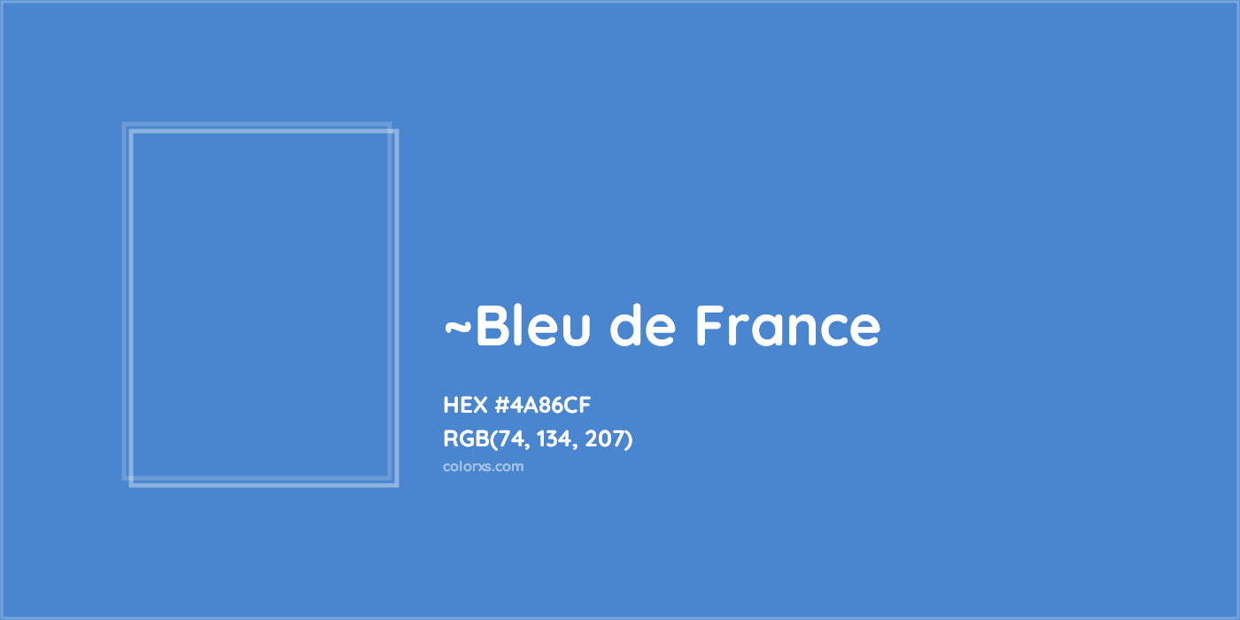 HEX #4A86CF Color Name, Color Code, Palettes, Similar Paints, Images