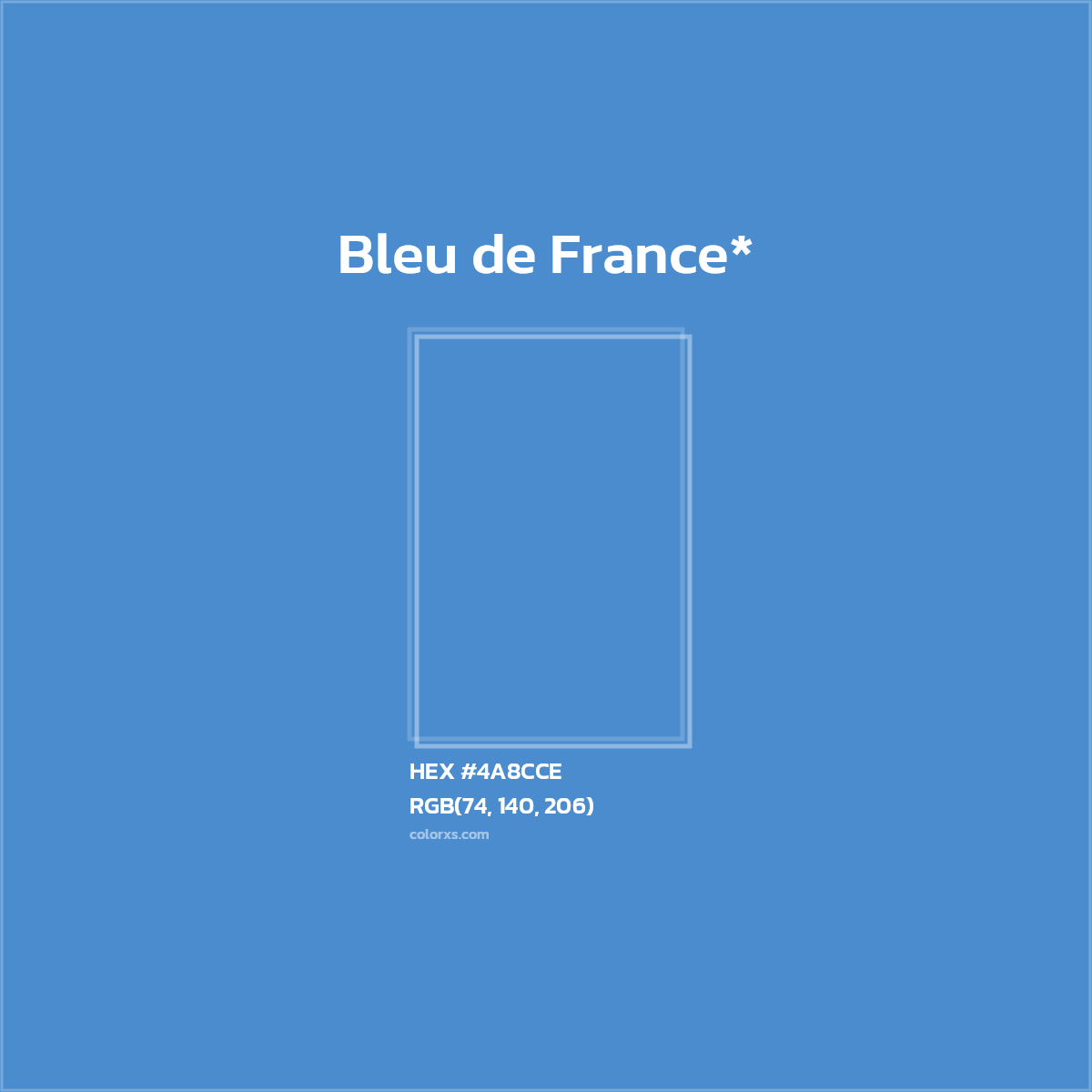 HEX #4A8CCE Color Name, Color Code, Palettes, Similar Paints, Images