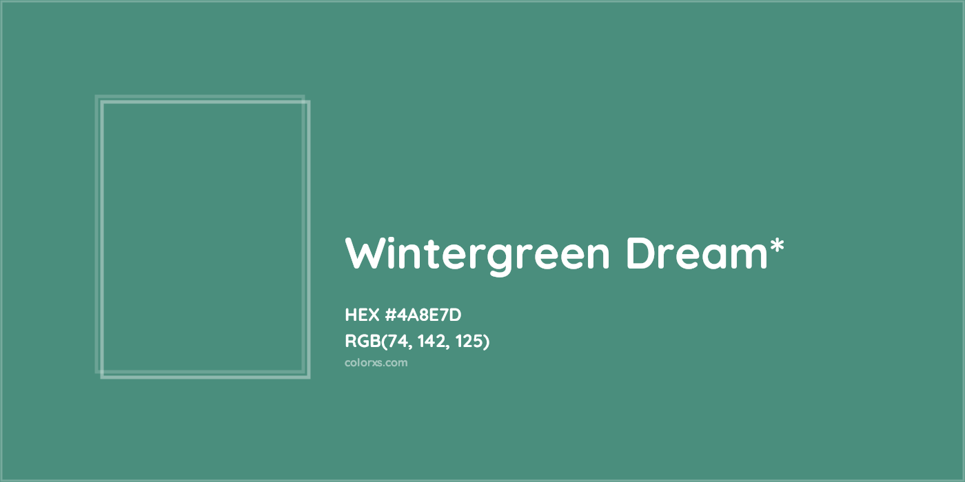 HEX #4A8E7D Color Name, Color Code, Palettes, Similar Paints, Images