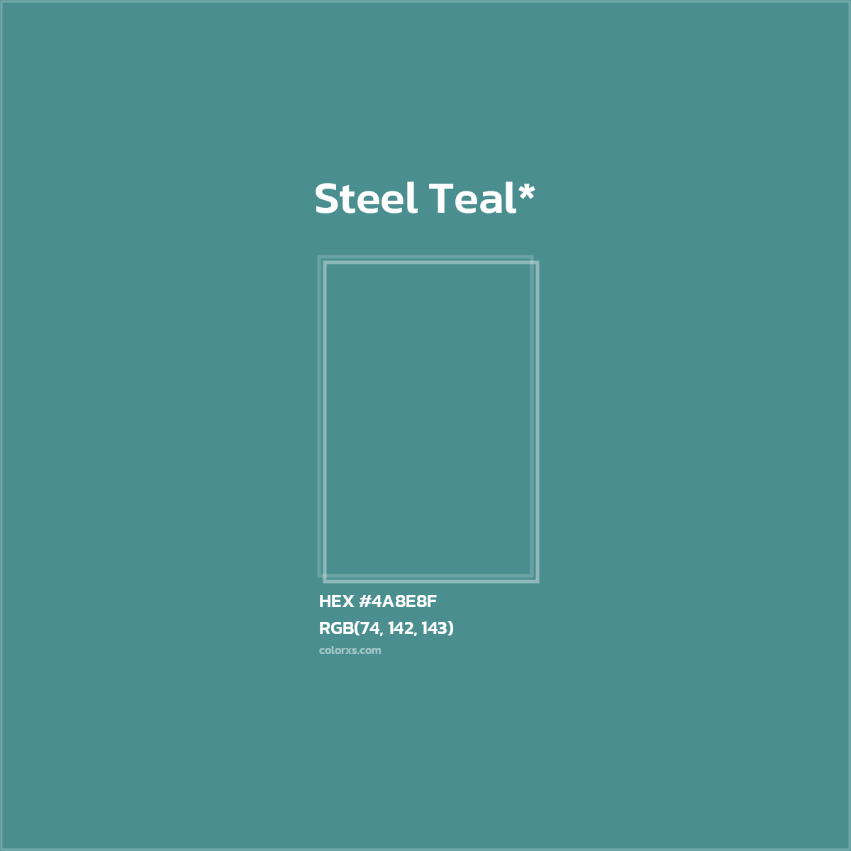 HEX #4A8E8F Color Name, Color Code, Palettes, Similar Paints, Images