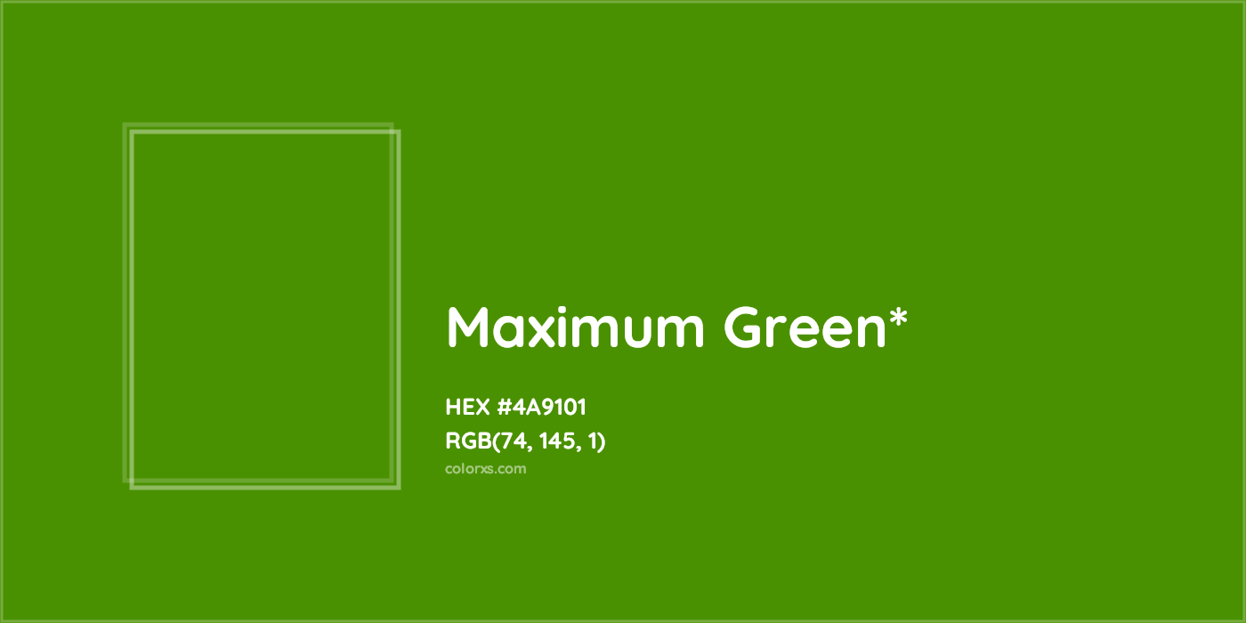 HEX #4A9101 Color Name, Color Code, Palettes, Similar Paints, Images