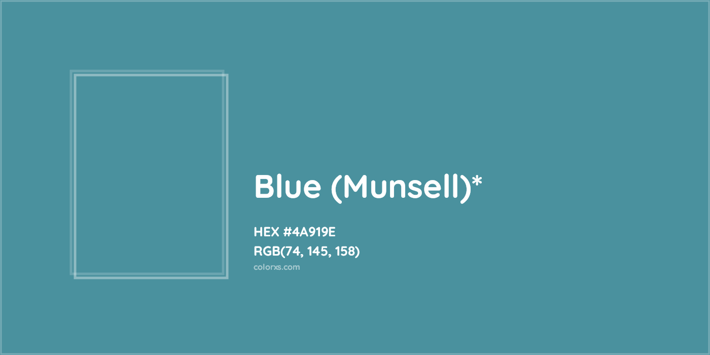 HEX #4A919E Color Name, Color Code, Palettes, Similar Paints, Images