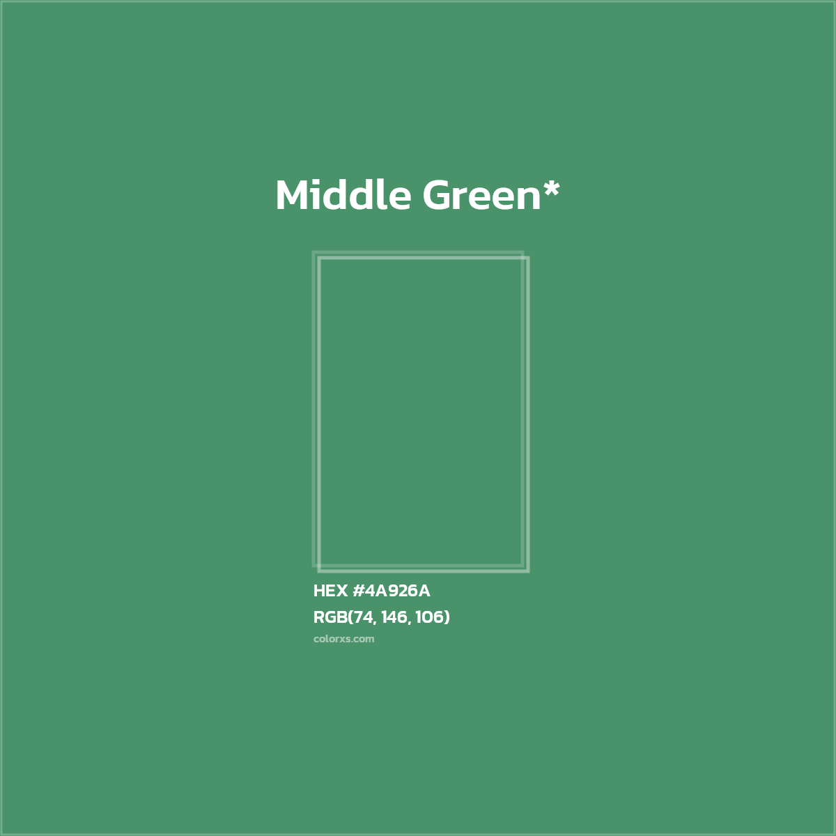 HEX #4A926A Color Name, Color Code, Palettes, Similar Paints, Images