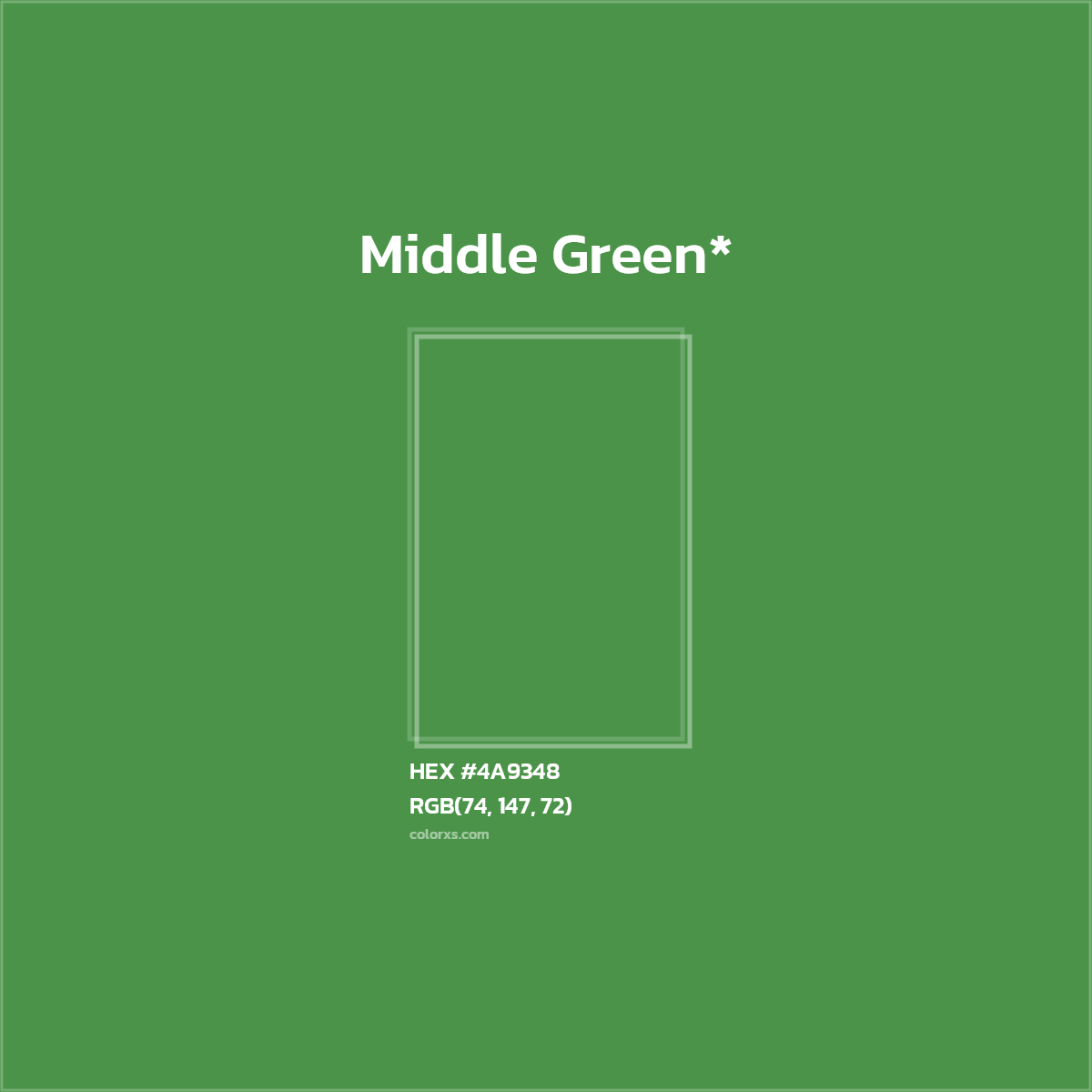 HEX #4A9348 Color Name, Color Code, Palettes, Similar Paints, Images