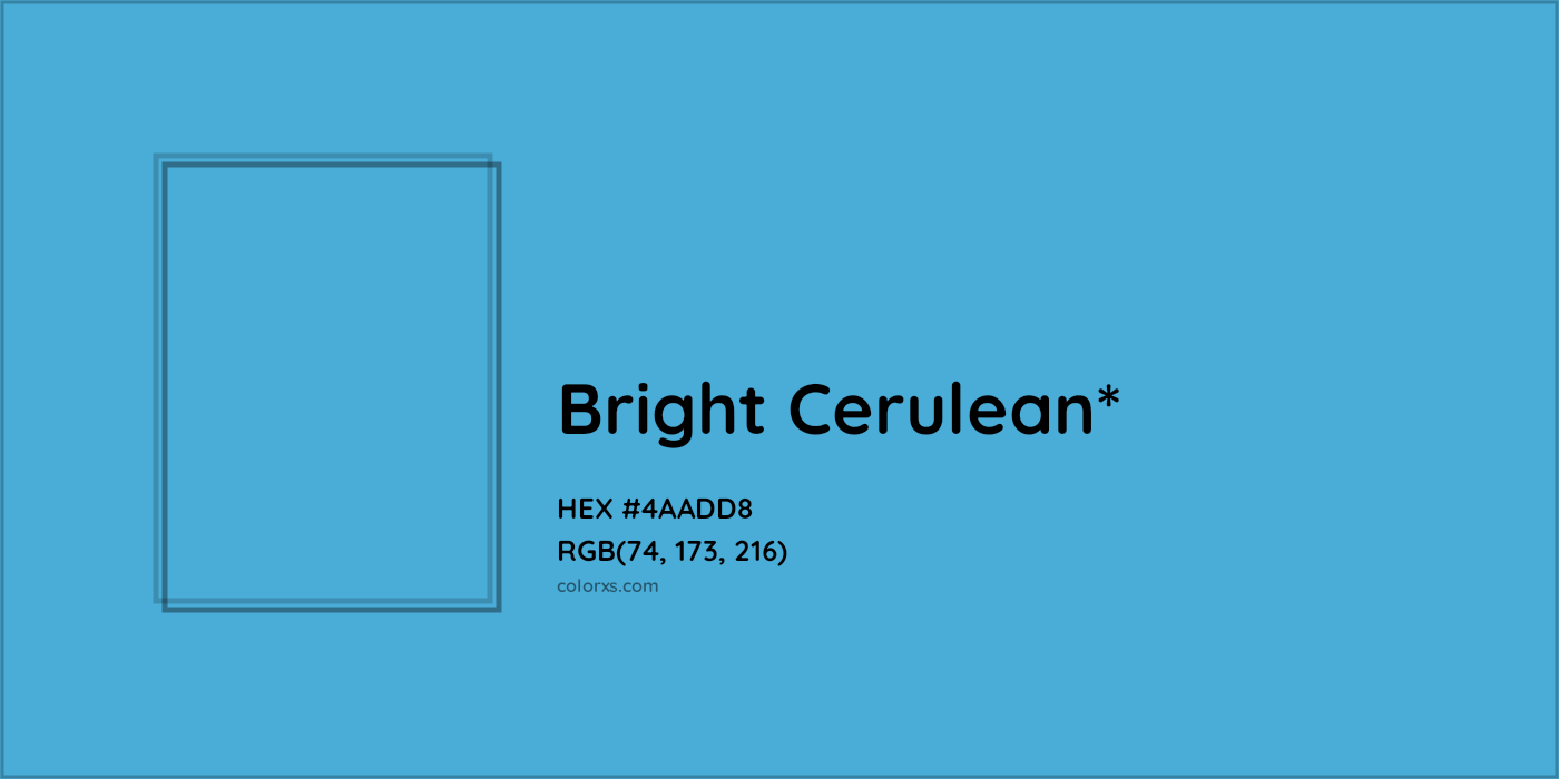HEX #4AADD8 Color Name, Color Code, Palettes, Similar Paints, Images