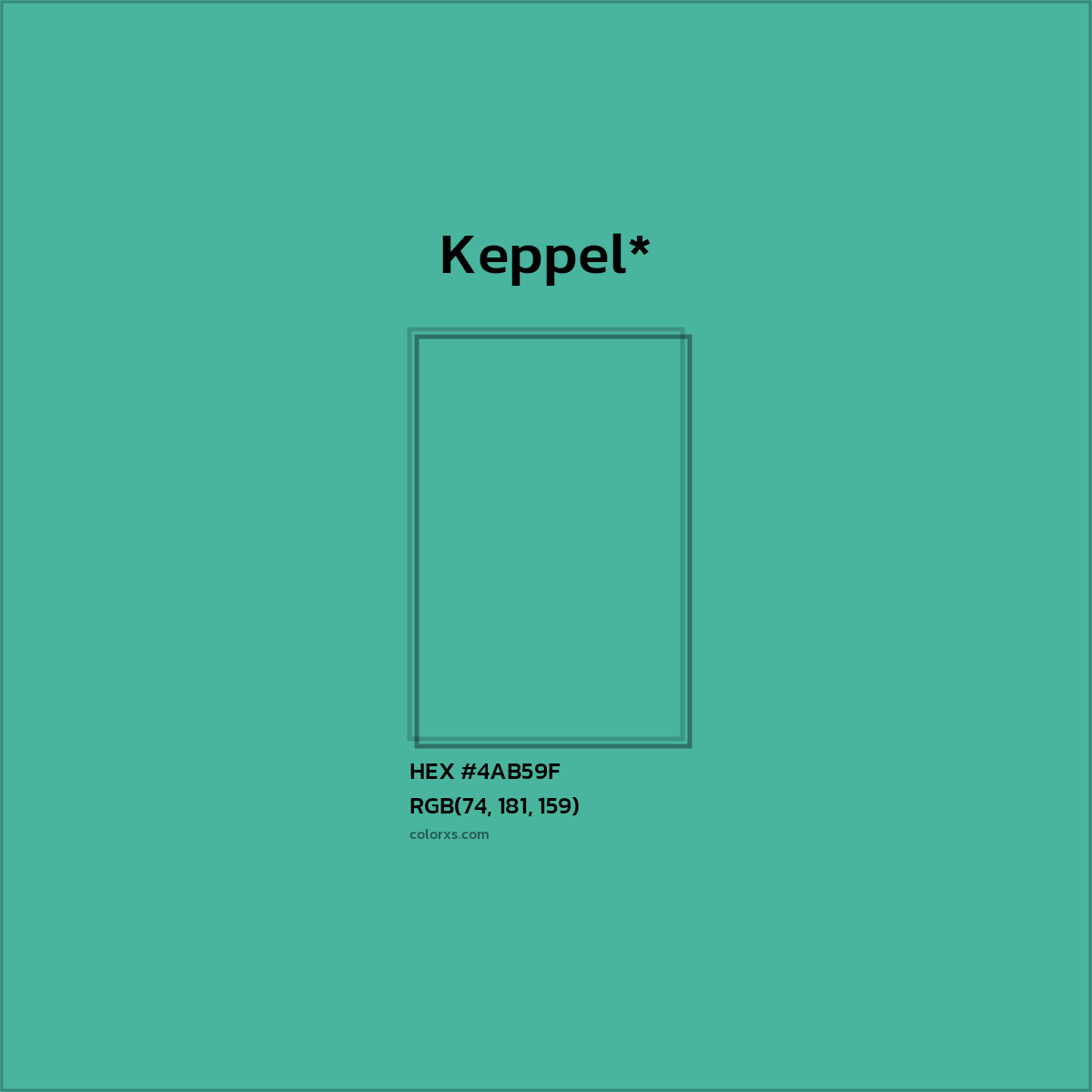 HEX #4AB59F Color Name, Color Code, Palettes, Similar Paints, Images