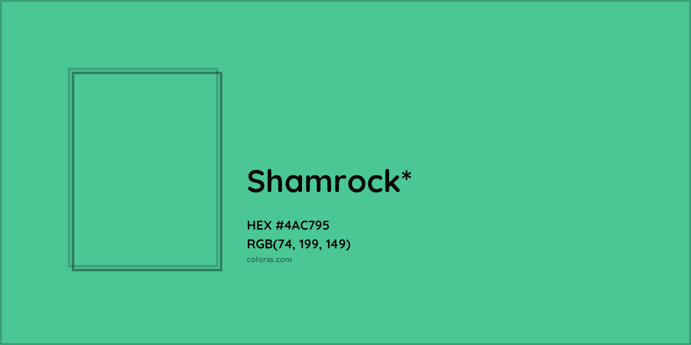 HEX #4AC795 Color Name, Color Code, Palettes, Similar Paints, Images