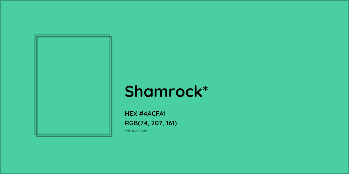HEX #4ACFA1 Color Name, Color Code, Palettes, Similar Paints, Images