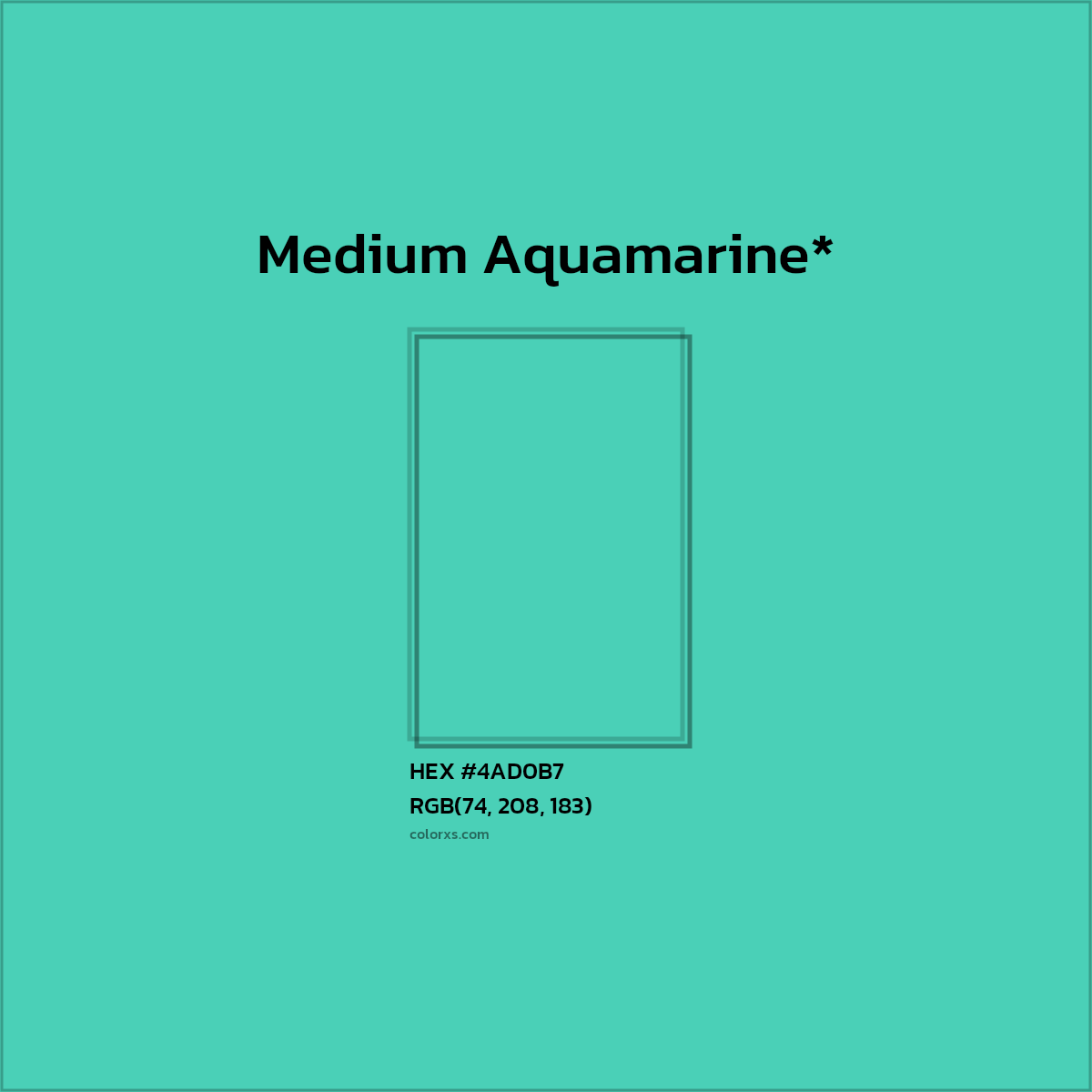 HEX #4AD0B7 Color Name, Color Code, Palettes, Similar Paints, Images