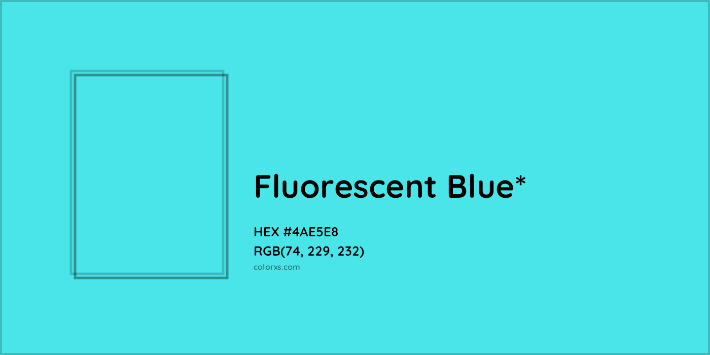 HEX #4AE5E8 Color Name, Color Code, Palettes, Similar Paints, Images