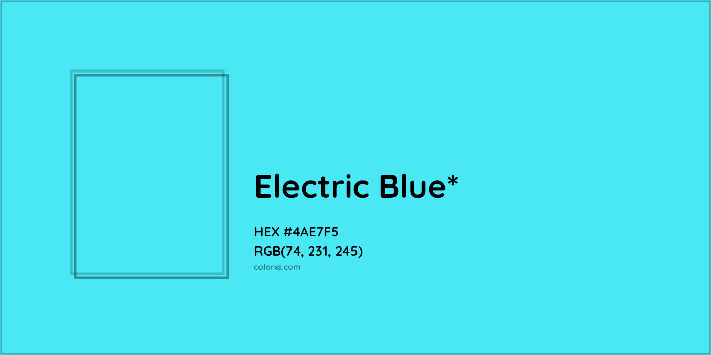 HEX #4AE7F5 Color Name, Color Code, Palettes, Similar Paints, Images
