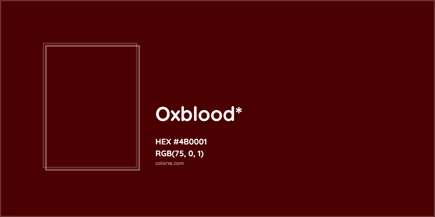 HEX #4B0001 Color Name, Color Code, Palettes, Similar Paints, Images
