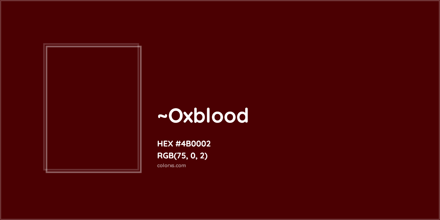 HEX #4B0002 Color Name, Color Code, Palettes, Similar Paints, Images