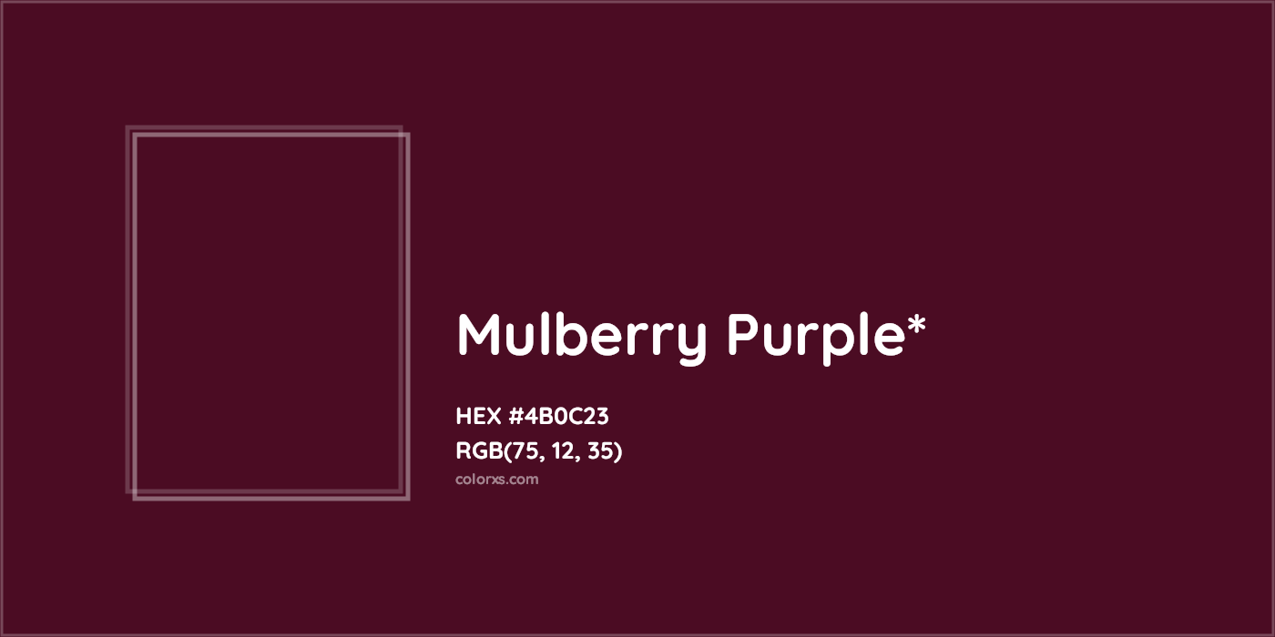 HEX #4B0C23 Color Name, Color Code, Palettes, Similar Paints, Images
