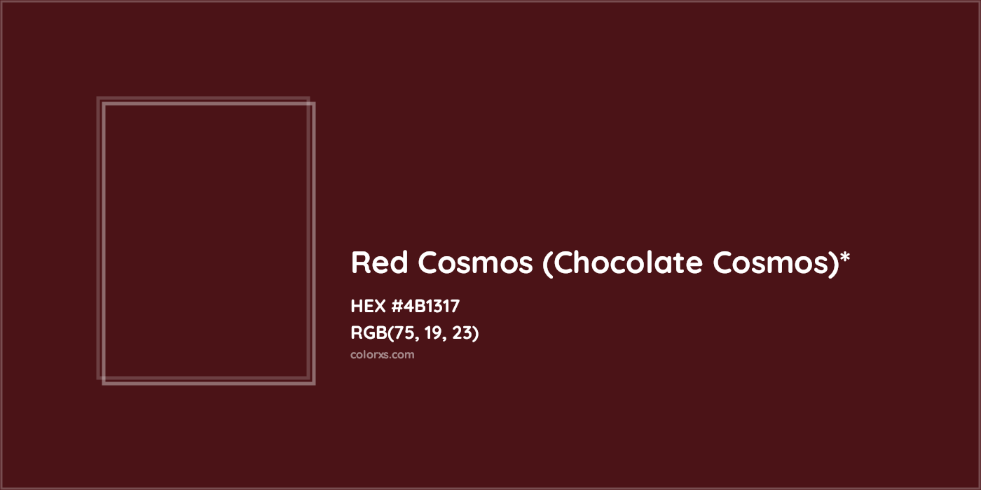 HEX #4B1317 Color Name, Color Code, Palettes, Similar Paints, Images