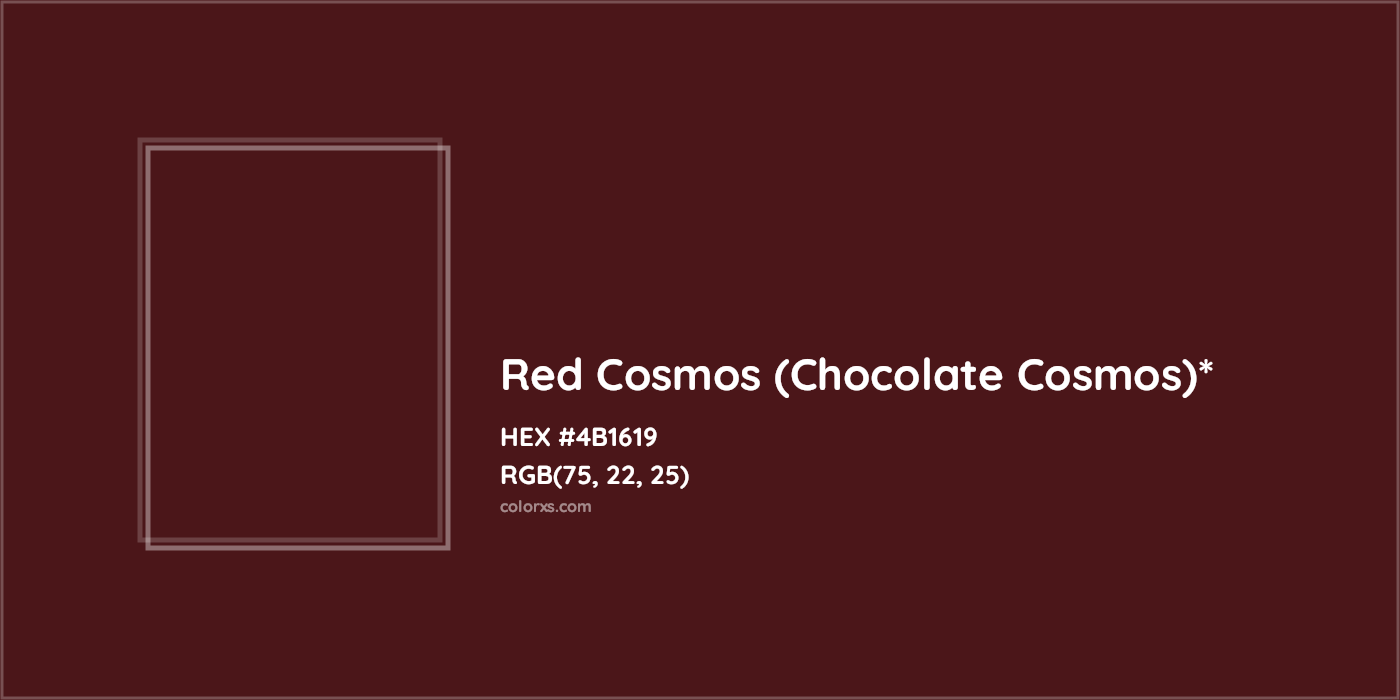 HEX #4B1619 Color Name, Color Code, Palettes, Similar Paints, Images