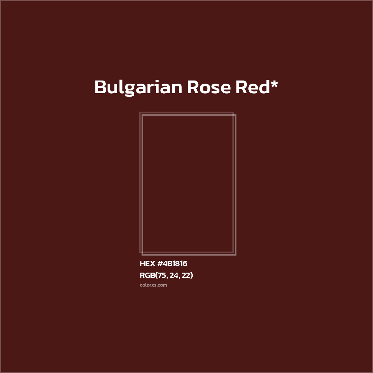 HEX #4B1816 Color Name, Color Code, Palettes, Similar Paints, Images