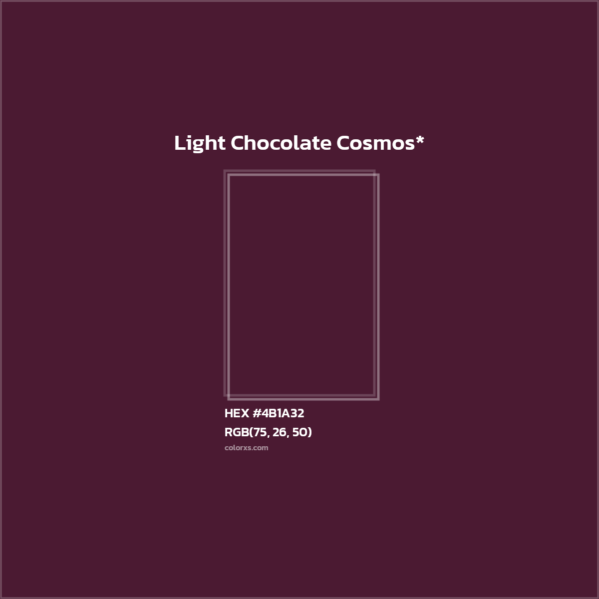 HEX #4B1A32 Color Name, Color Code, Palettes, Similar Paints, Images