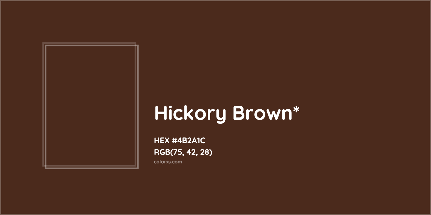HEX #4B2A1C Color Name, Color Code, Palettes, Similar Paints, Images