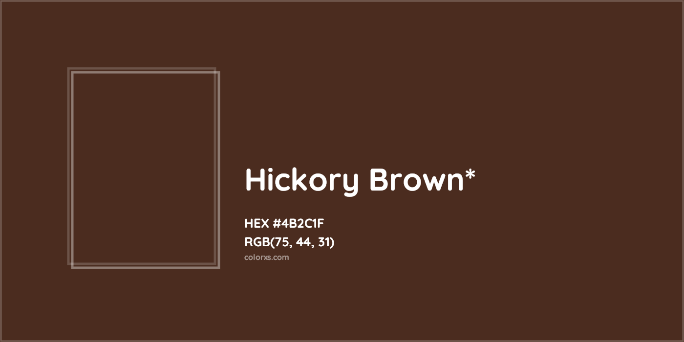 HEX #4B2C1F Color Name, Color Code, Palettes, Similar Paints, Images