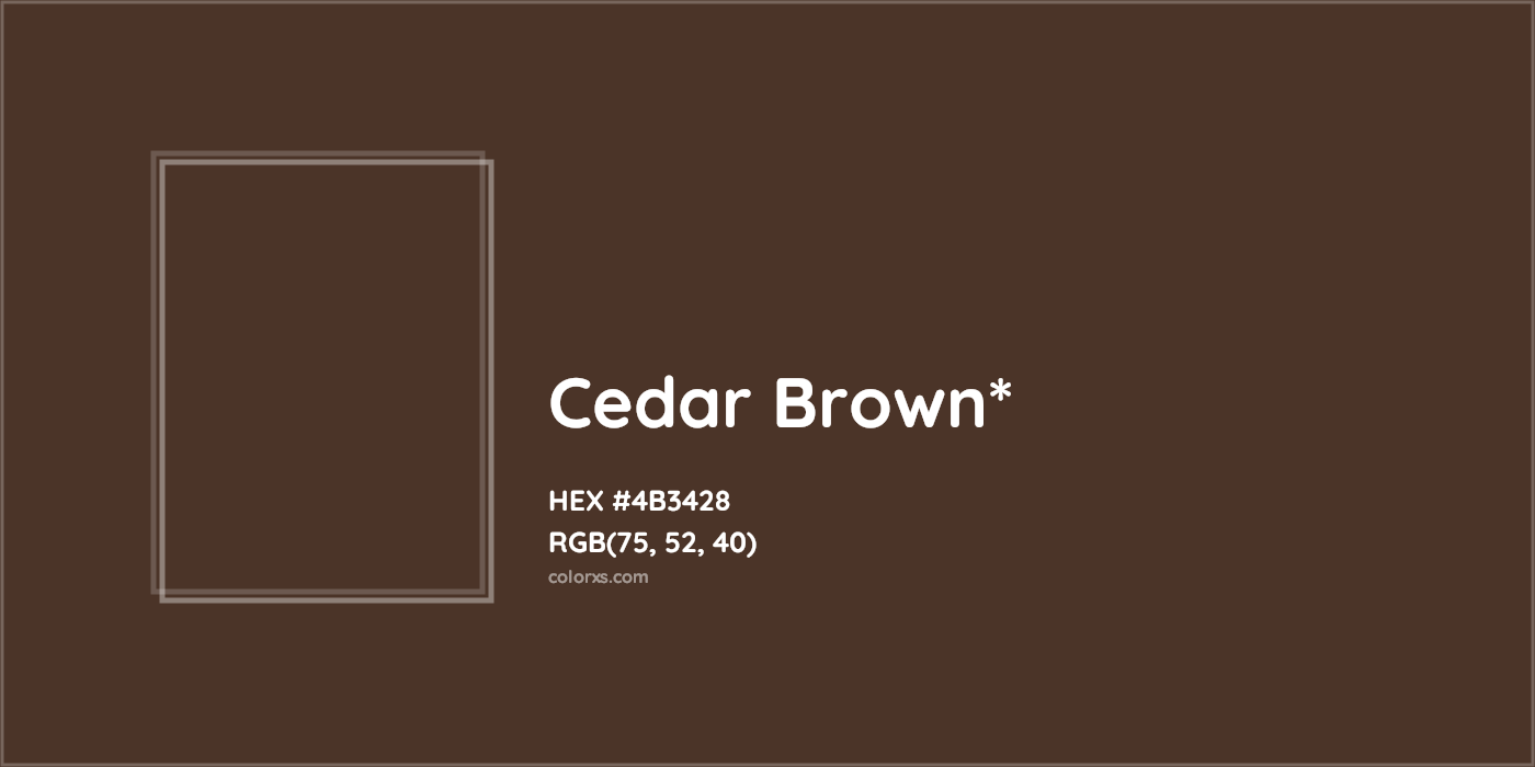 HEX #4B3428 Color Name, Color Code, Palettes, Similar Paints, Images